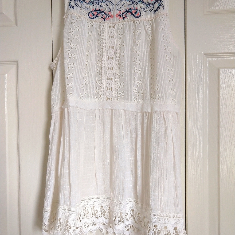L Knox Rose Baby Doll Tunic Tank